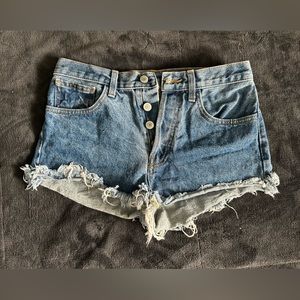 Brandy Melville Dark Denim Shorts